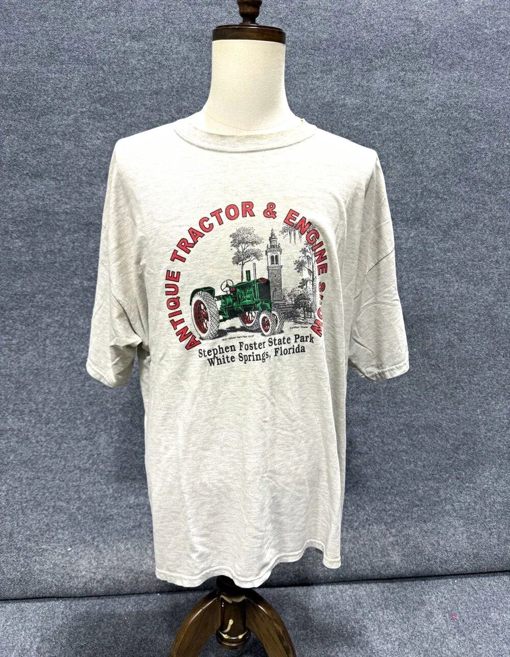 Vintage Gildan XXL Antique Tractor Engine Show T Shirt Stephen Foster Florida 90